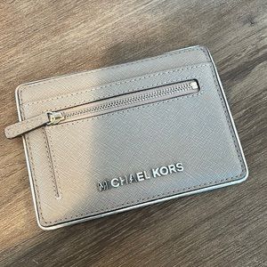 Grey Michael Kors card holder